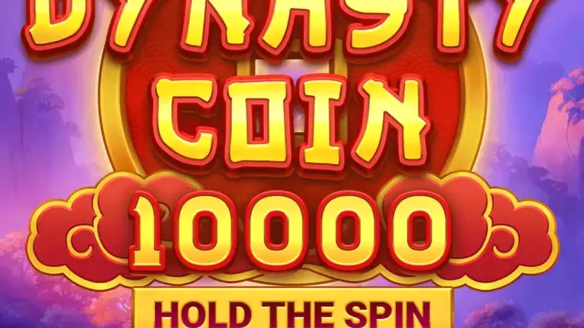 Interface do jogo Dynasty Coin 10,000 com tema oriental e símbolos imperiais